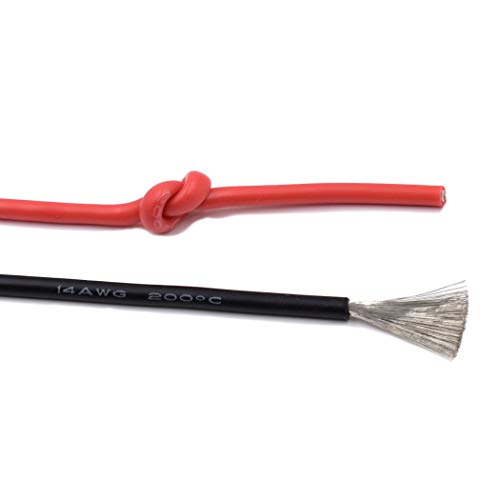 14 Gauge Multimeter Test Leads Right Angle Banana Plug to Alligator Clip Heavy Duty Silicone Wire for Electrical Testing 6 Feet