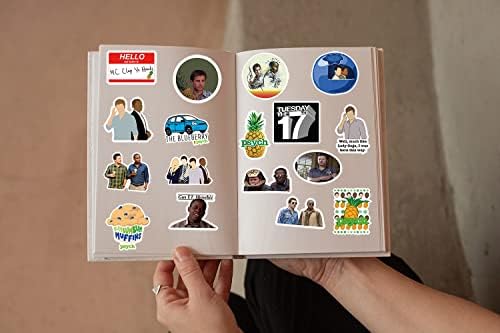 100Pcs Psych Merchandise Stickers Pack, Funny TV Show Vinyl Waterproof Stickers for Water Bottles,Laptop,Skateboard,Phone,Bumper,Car Decals Gift for Adults Teens Kids for Party Supply…