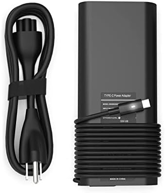130W USB C Type C Adapter Laptop Charger Compatible with Dell XPS 15 2in1 9575 Precision 5530 2in1 5550 5750 3560 3550 3551 Latitude 7410 7310 7210 9410 9510 9575 5420 5520 5510 Power Supply Cord