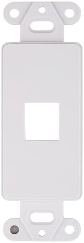 10 PACK Decorative Wall Plate for Keystone, Ethernet, HDMI, Coaxial & More, White Cover, 1 Port, Ideal for Home & Office Installations (1 Port)
