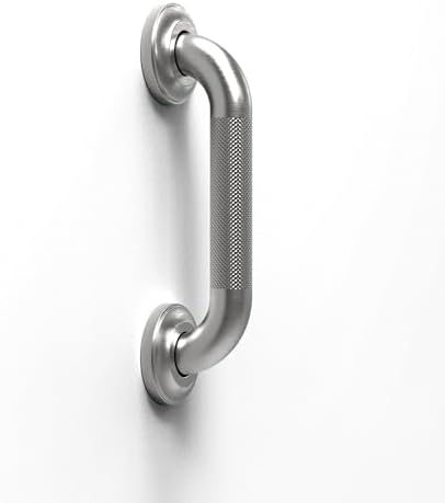 1-1/4" Knurled Grab Bar, ADA Compliant Bath Safety Shower Handrail, Bathroom Mobility Aid Handle for Seniors and Disabled, Heavy Duty 500lbs Support