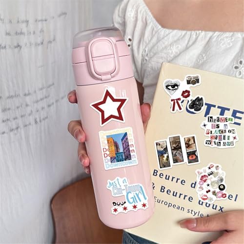 100PCs Downtown Girls Stickers, Fashion Ins Retro Vintage Stickers, Vinyl Decals & Stickers for Laptop, Hydro Flask, Water Bottle Stickers for Kids, Toddlers, Teens, Party Supply(Downtown100)