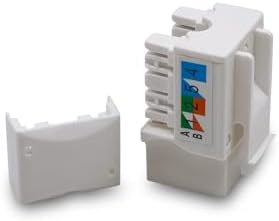 (10-Pack) Cat6 Keystone Jack - [UL LISTED] - Ethernet Wall Jack - Wall Cat6 - Cat6 Network Coupler - Keystone Jack - Cat5/5e/6 compatible - Cat6 Network Coupler