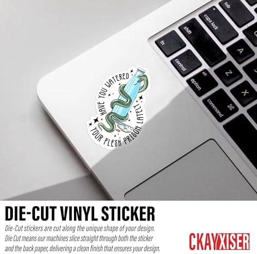 (3Pcs) Have You Watered Your Flesh Prison Lately Snake Sticker, 3" Drink Your Water, Hydrate Sticker Mental Health Waterproof Die-Cut Vinyl Laptop Sticker, Water Bottle Sticker Gifts 3 Inches