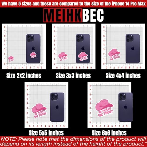 (3PCS) Hot Pink Sticker In Dolly We Trust Stickers Cowboy Cowgirl, Country Die-Cut Waterproof Vinyl Sticker for Water Bottle Tumbler Phone Case Laptop Cars Helmet Decal Gifts For Girl Women (2 inches)
