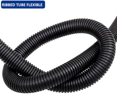 10 FT 1inch Split Wire Loom Tubing Wire Conduit,Flexible Wire Covers Cord Protectors,Cord Protectors from Pets,Black (1"-10ft)