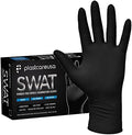 100 Nitrile Exam Gloves 3.5 Mil - Latex & Powder Free, Disposable Non-Sterile Protective Gloves By PlastCare