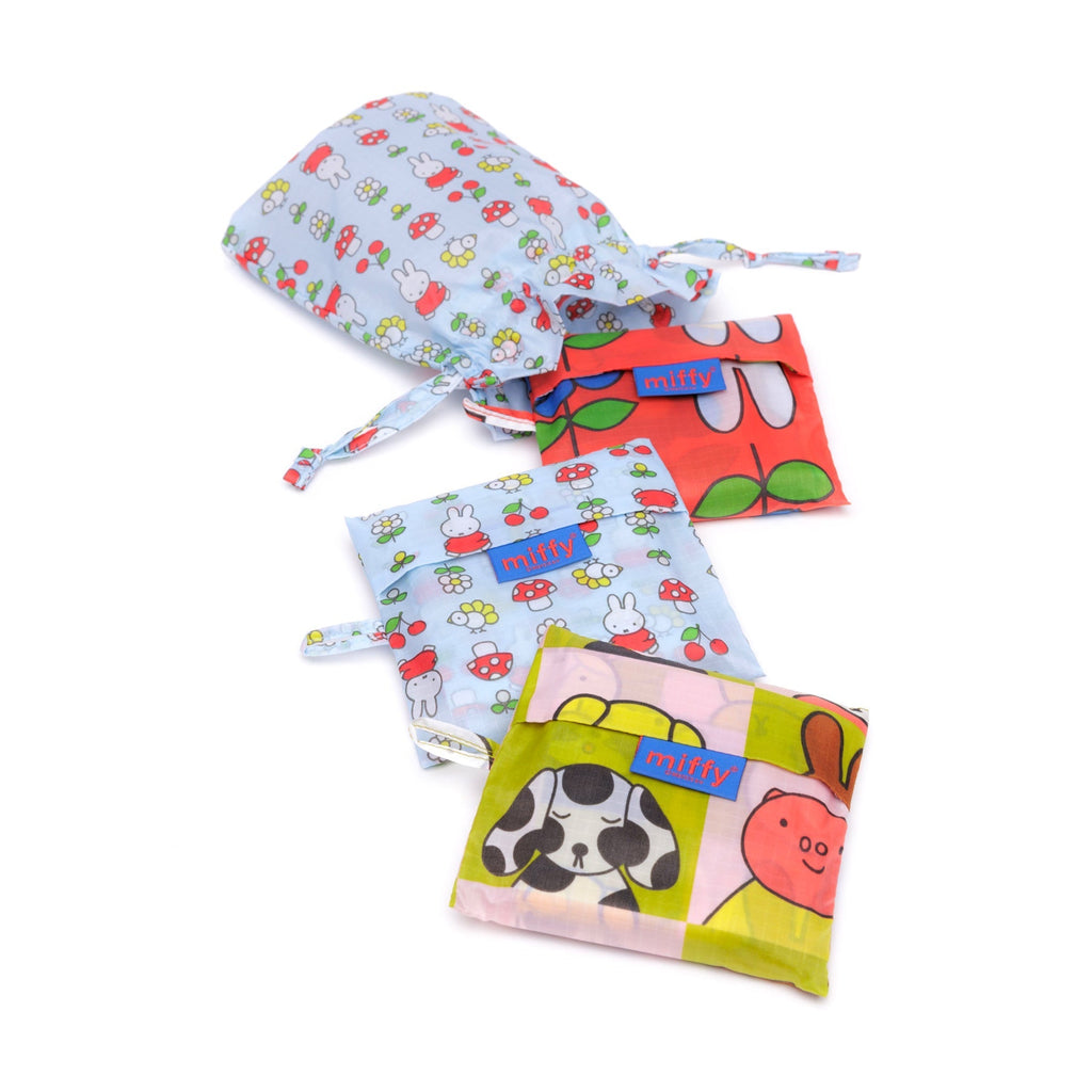 Miffy Baggu Recycled Nylon Standard Tote Bags - Set of 3