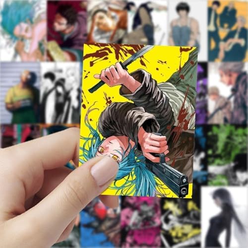 120pcs Anime Sakamoto Days Stickers Waterproof Stickers for Guitar Water Bottle Luggage Skateboard Sticker Gift for Boys Girls and Fans