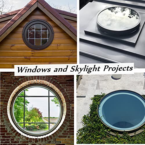 1/4" Thick Clear Round Plexiglass Sheet 16" Diameter Acrylic Board for Signs, Table Tops, Skylight, Windows Glass Alternative, Backdrops, DIY Crafts, Light Project - Best Round Acrylic Blanks