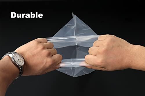 100 PCS 9" x 12" Thick Clear Zip Poly Lock Plastic Bags Seal Reclosable Zip Bag Durable 2.4 Mil Prints Photo Cards Envelopes Snacks Seeds Zipper Bags