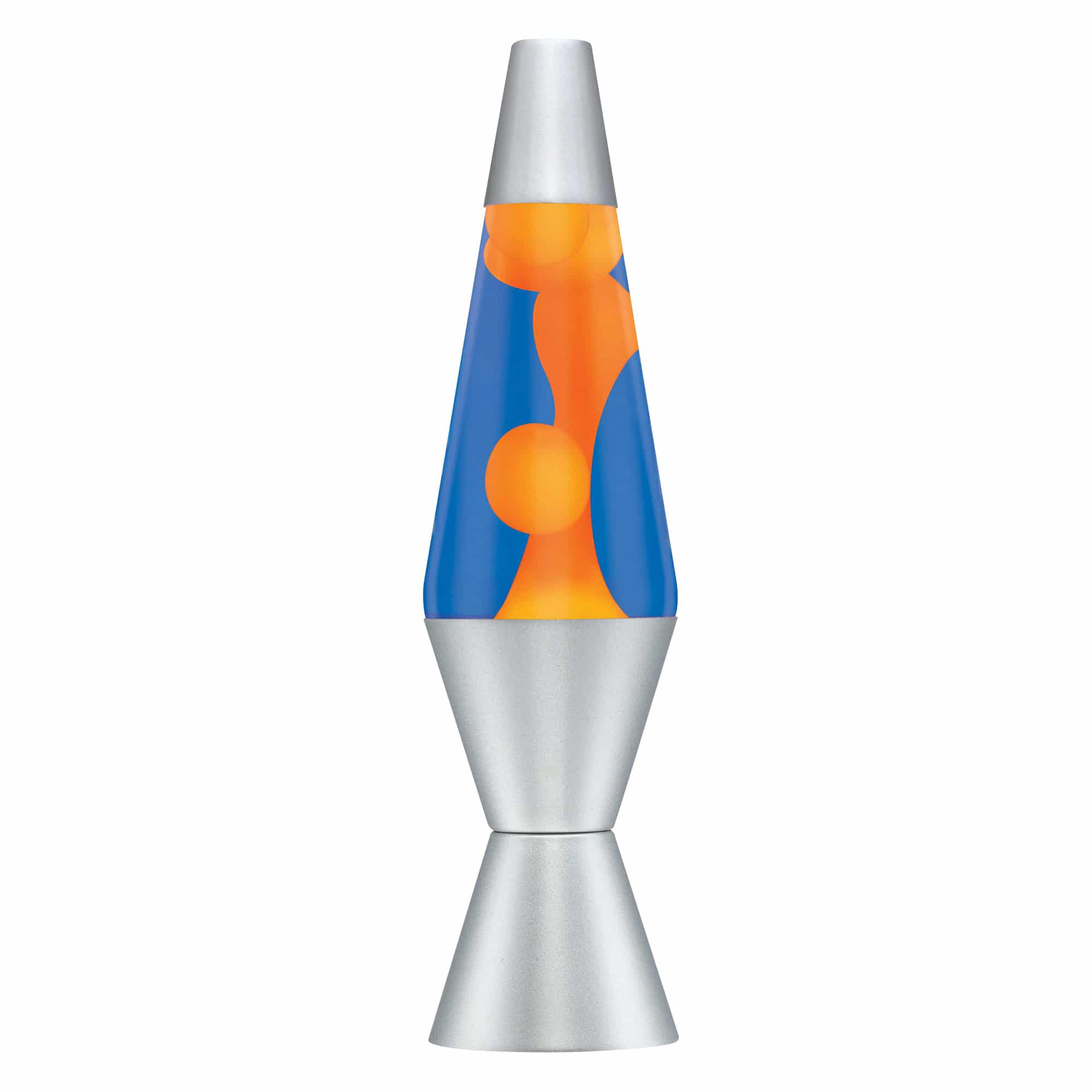 14.5'' LAVA Lamp - Orange/Blue/Silver