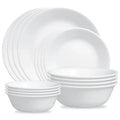 Corelle Livingware Winter Frost White Dinnerware Set