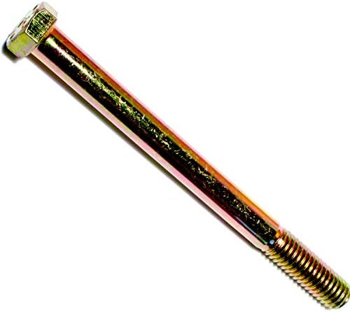014973252403 Grade 8 Coarse Hex Cap Screws, 3/8-16 x 4-1/2, Piece-25, Yellow