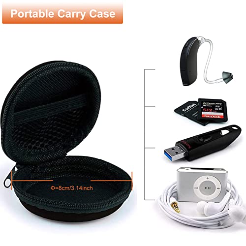 12 Counts GN Resound Sure Fit Hearing Aid Tulip Domes For Standard Receiver BTE Hearing Amplifier With Carry Case