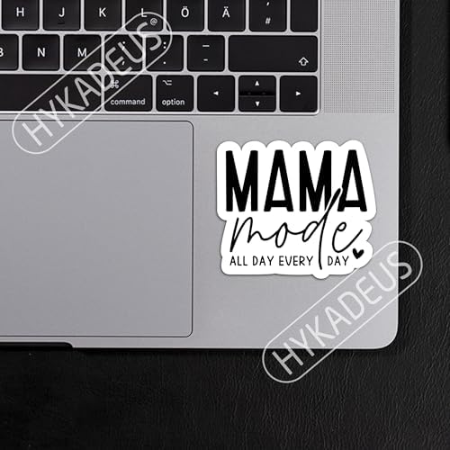 (3Pcs) Mama Mode All Day Every Day Sticker Mom Stickers Funny Mom Life Sticker Waterproof Vinyl Decal Gifts for Mom Mama Grandma Decorate Books Laptops Cups Water Bottles Tumblers, Size 3 x 2.5 Inch