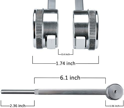 128 Hz Tuning Fork Weight Aluminum Clinical Grade Nerve/Sensory with Silicone Hammer, Repair Tool, Cleaning Cloth and Soft Storage Bag