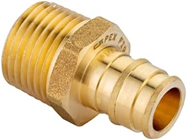 (Pack of 20) EFIELD Pex A Full Flow Expansion Brass Fittings 1/2"x 1/2" Male NPT Adapter, ASTM F1960