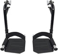 (1Pair) Wheelchair Replacement Footrests,Wheelchair Replacement Parts,Wheelchair Swivel Footrests for Standard Wheelchairs,Black