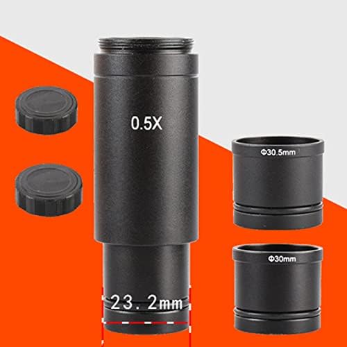 0.5X Microscope Adapter Lens C Mount Lens 23.2 To 30/30.5mm Electronic Eyepiece Reduction Lens For Microscope CCD Camera Microscope Adapter Trinocular To Monitor Bracket For Smartphone-camera For Ccd