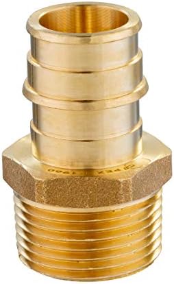 (Pack of 20) EFIELD Pex A Full Flow Expansion Brass Fittings 1/2"x 1/2" Male NPT Adapter, ASTM F1960