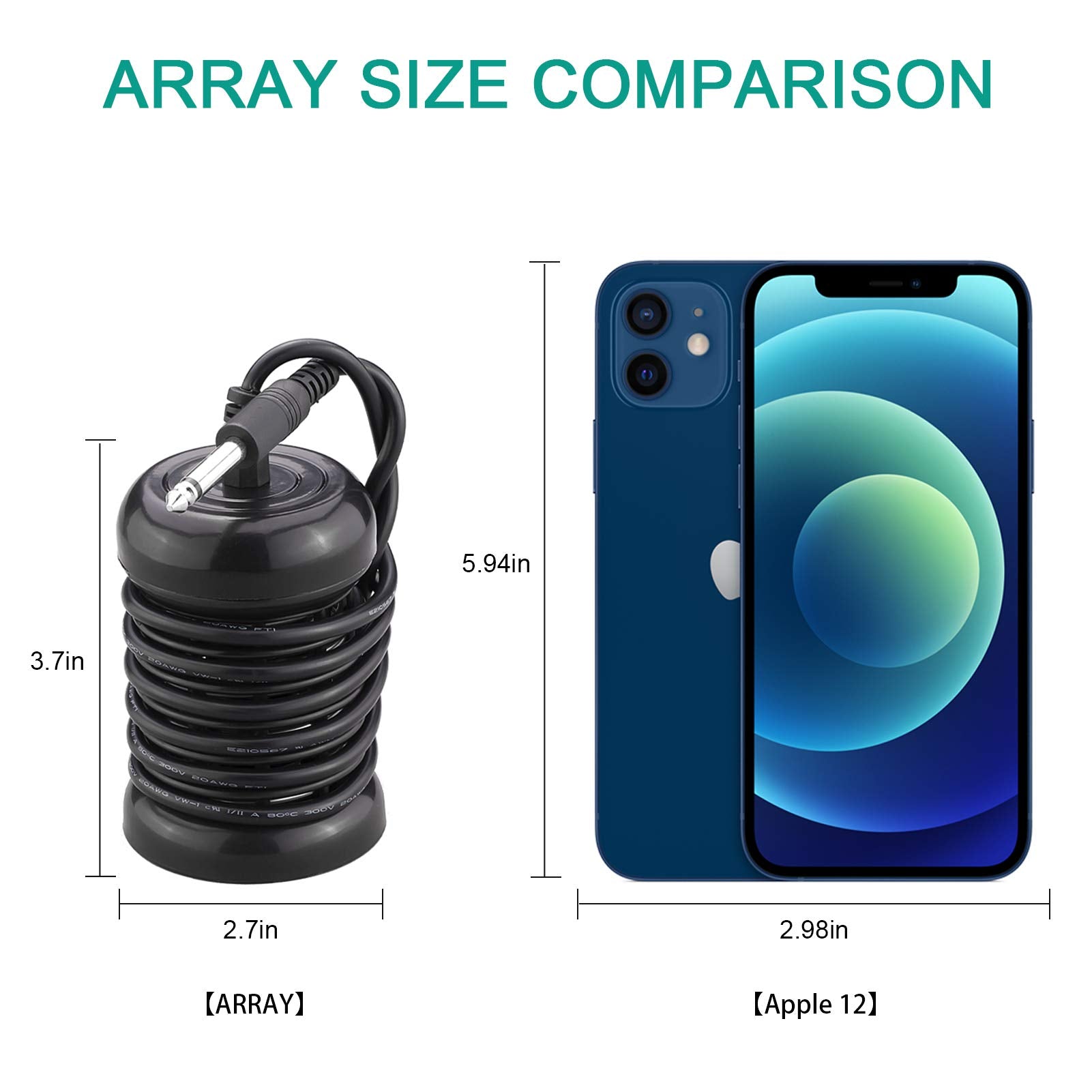 10-Pack Arrays Detox Foot Bath Arrays Round Stainless Steel Aqua Ionic Cleanse Array for Ionic Detox Foot Spa Cleanse Machines (6.35mm Adapter)