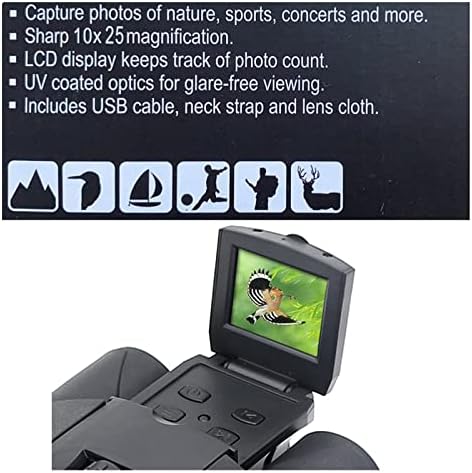 10X25 Binoculars HD Digital Binoculars Telescope with Creativity of 1.3MP Digital Camera