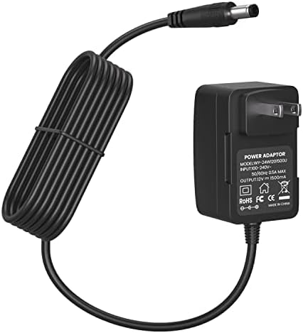 12V 1.5A Power Adapter for Yamaha PA130 PA150, 12V 1.5A Power Supply for Yamaha PSR YPG YPT DGX DD EZ Series Keyboard (9.8 Ft Long Cord)
