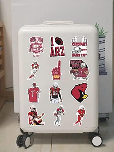104Pcs Football Rugby Stickers for Water Bottle, Arizona Decal Decoration Sticker for Boys，Waterproof Decals for Laptop，Computer，Phone Case，Car，Guitar，Bumper，Skateboard，Gifts for Adults Teens