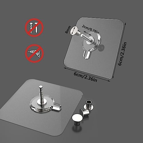 14 Pack Wall Hooks 13 lbs(Max), Wall Hangers Without Nails, Adhesive Wall Hooks, Waterproof and Rustproof to use Inside Kitchen, Bathroom, Home and Office
