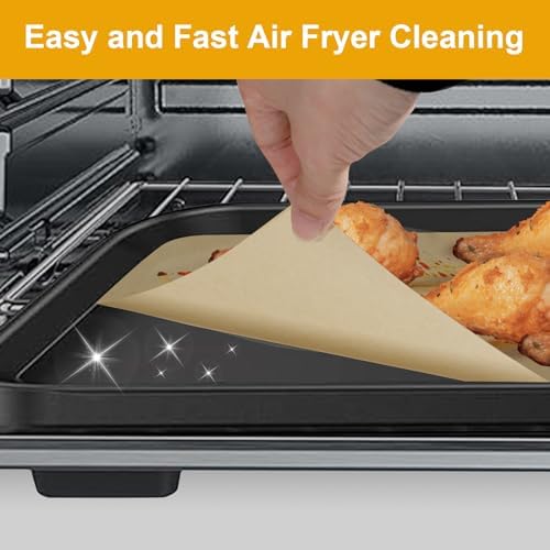 100Pcs 12-inch Air Fryer Parchment Paper Squares Baking Parchment for Cuisinart Air Fryer Cuisinart Convection Toaster Oven,