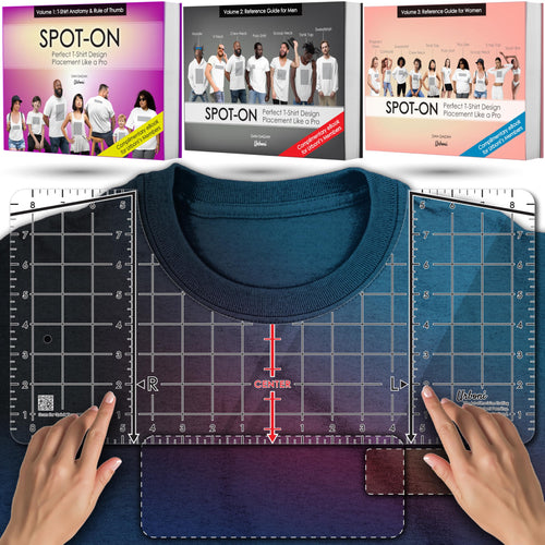 (Upgraded - XL Size) Tshirt Ruler Guide Vinyl Alignment - Shirt Measurement Tool Placement Center Design, DTF Template, Left Chest Logo, Accessories for Cricut, Heat Press Sublimation Iron on HTV