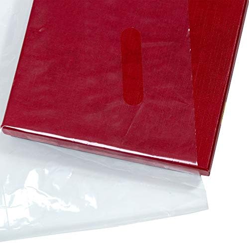 100 Clear Plastic Bags with Handles 9"x12" Merchandise Bags 1.25Mil Thick Glossy Retail Bags Shopping Bags for Small Business Boutique Bag Clear Gift Bags for Shopping, Clothing and Trade Show