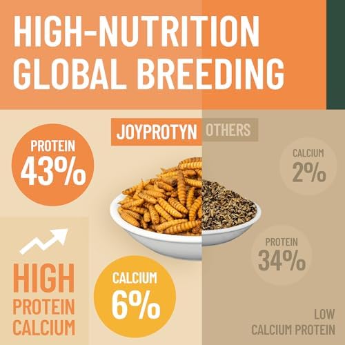 10LB Dried Black Soldier Fly Larvae for Chicken– 85X More Calcium Grubs Than Mealworms for Strong Eggshells & Healthy Growth - High Proteinfor Chickens, Birds, Ducks, Geese & Pets