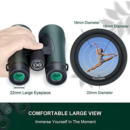 10X42 Professional UHD Binoculars for Adults with Phone Adapter, High Power Binoculars with BaK4 prisms, Super Bright Lightweight & Waterproof Binoculars Perfect for Bird Watching, Safari, Stargazing