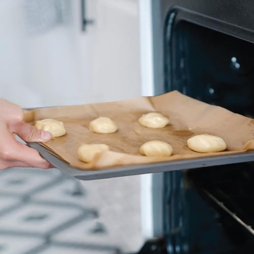12x12 Parchment Paper Squares (200 Sheets), Unbleached, High Heat, Non-stick, Pre-cut Baking Paper for Dehydrator, Ninja Foodi Flip Air Fryer, Toaster Oven, and so much more.