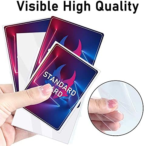 1000 Pcs Card Sleeves for Trading Cards, Soft Clear Baseball Card Sleeves Card Protectors Penny Sleeves Fit for Baseball Cards, Sports Cards, MTG Cards (66mm×91mm)