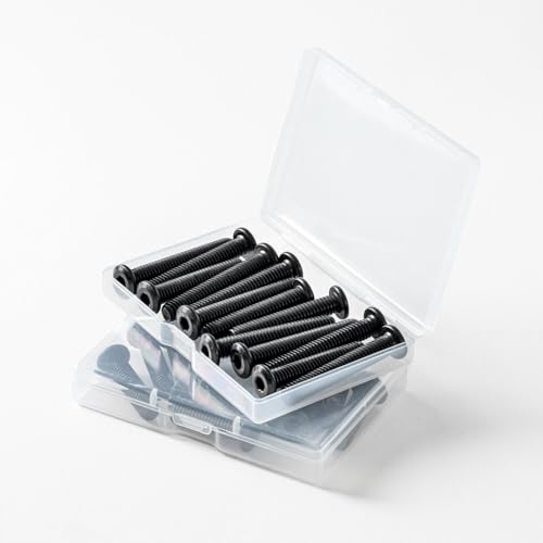 1/4-20 x 1-1/2" (20 Pack) Flat Head Hex Socket Cap Screws Bolts, Black Oxide 304 Stainless Steel 18-8, Hex Drive, Bright Finish, Fully Machine Thread