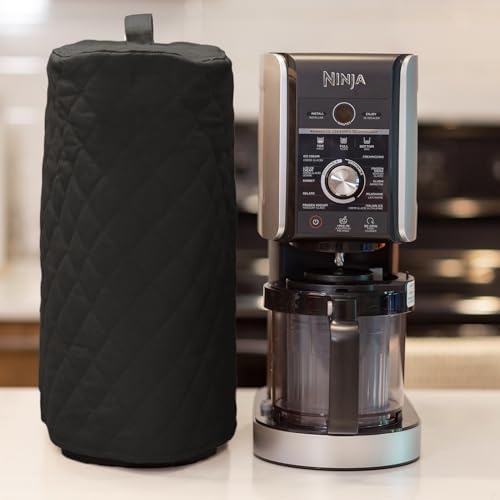 (UPGRADED) Ninja Creami Appliance Dust Cover (Noise-reducing technology) - Premium 3-layer design for 7-in-1 Original & 11-in-1 Deluxe ice cream maker (Charcoal, Ninja Creami Original and Deluxe)