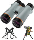 10x42 Professional ED Binoculars for Adults High Powered with Binocular Harness Strap, Phone Adapter and Tripod, Large View Waterproof Binoculars for Hunting Bird Watching Cruise Ship Travel Hiking