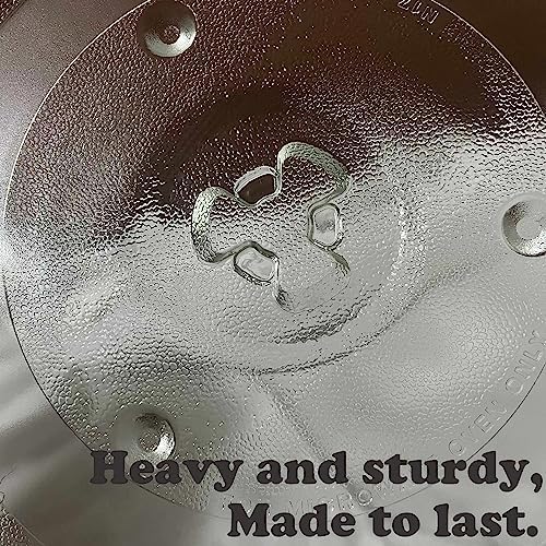 10 1/2 Inches Replacement Microwave Glass Plate Compatible with Hamilton Beach 252100500497, HB-P90D23, Microwave Glass Turntable Compatible with GE, Sunbeam, Emerson P23, Replace Part #252100500497