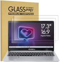 (2-Pack) 17.3 inch Tempered Glass Laptop Screen Protector for 17.3" HP/Dell/ASUS/Samsung/Lenovo/Acer/LG etc 17.3" 16:9 Laptop,(383 x 215mm,W x H)-9H Hardness, Anti Fingerprint, Bubble Free