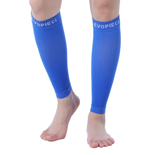 15-20mmHg 1 Pair Men and Women Wide Calf Sleeve Brace Compression Socks for Leg Support, Pain Relief