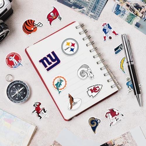 115pcs Sports Stickers,New and Old Models Football Team Stickers,Waterproof Vinyl Stickers.