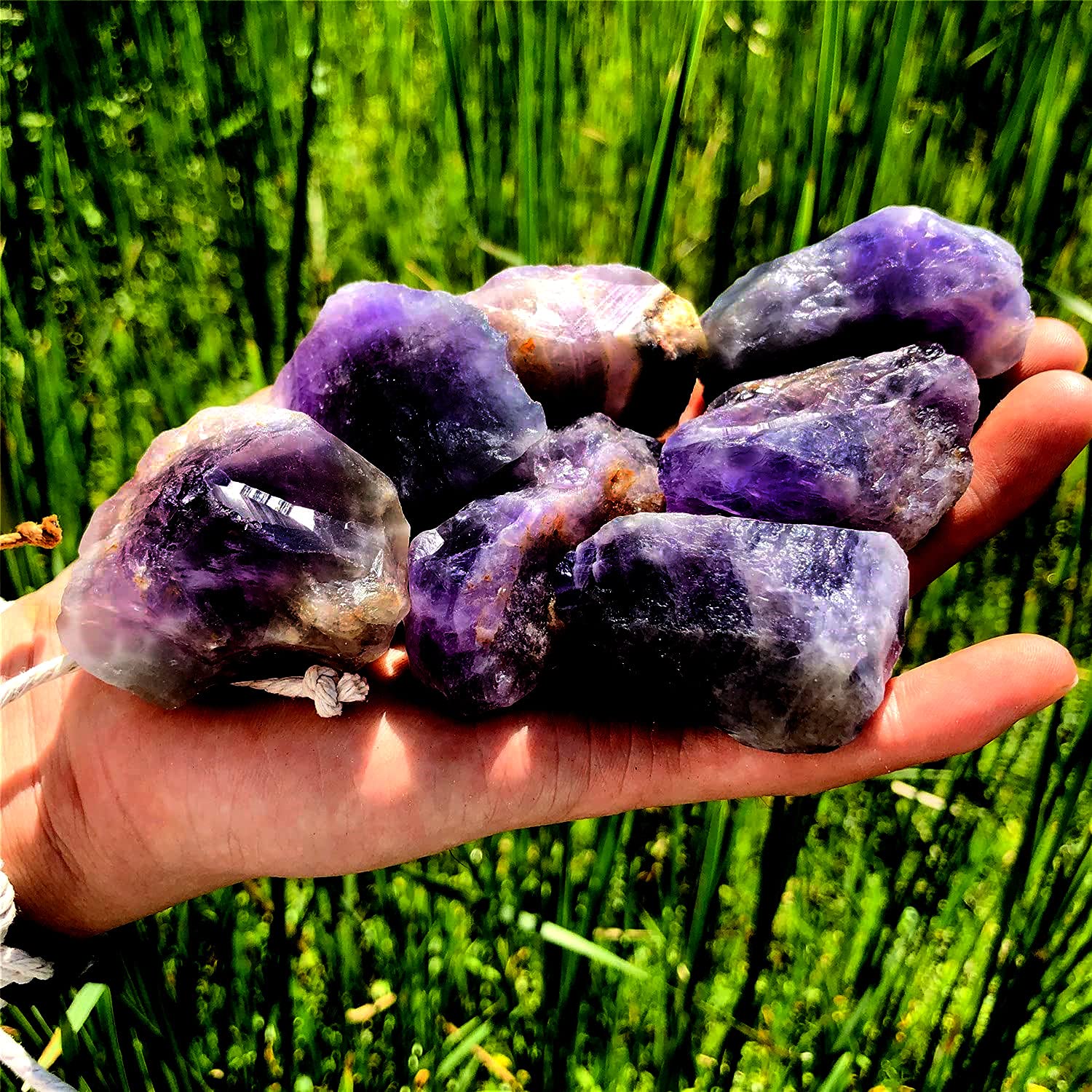 1 Lb Rough Stone Natural Raw Crystal Stones Bulk Crystal Healing Stone (Amethyst, 1 Pound - Rough)