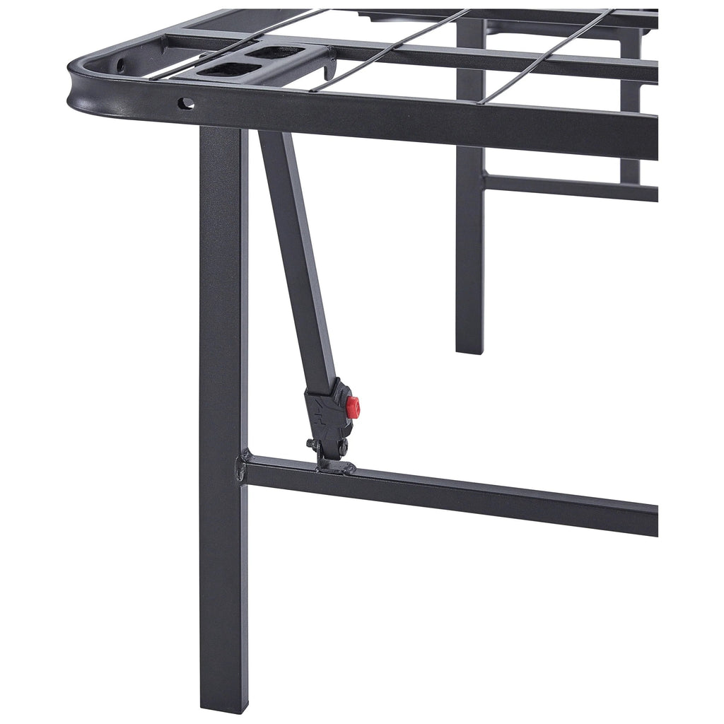 Mainstays 18" High Profile Foldable Steel Queen Platform Bed Frame, Black