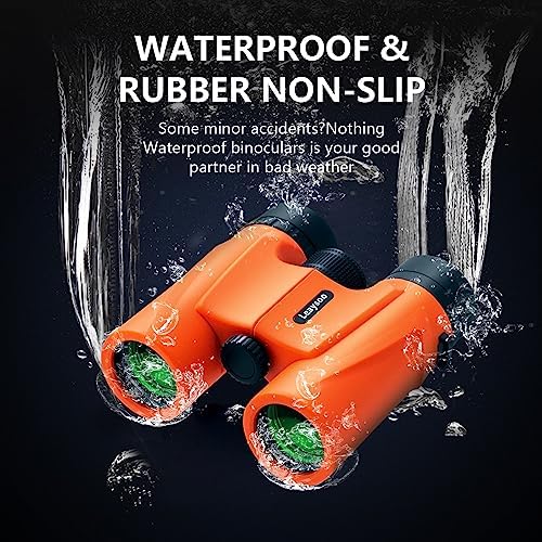10X32 Compact Binoculars for Adults and Kids,High Powered Small Binoculars, BAK-4 FMC Clear Low Light Vison Waterproof Binoculars for Bird Watching, Concerts, Curise Ship
