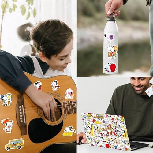 100 Pcs Cute Cartoon Dog Stickers, Kawaii Dogs Waterproof Vinyl Sticker Decals for Water Bottles, Laptops, Funny Gift for Kids, Teens, Adults