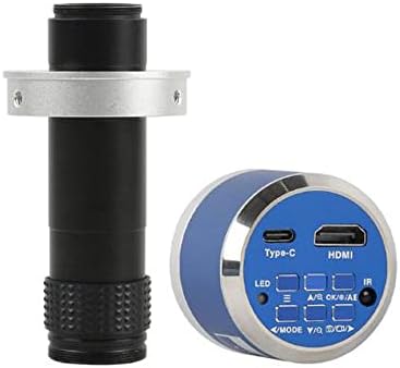 12MP 4K 1080P HDMI Type-c PC Industrial Electronic Digital Microscope Camera TF Video Recorder & 120X C-Mount Lens